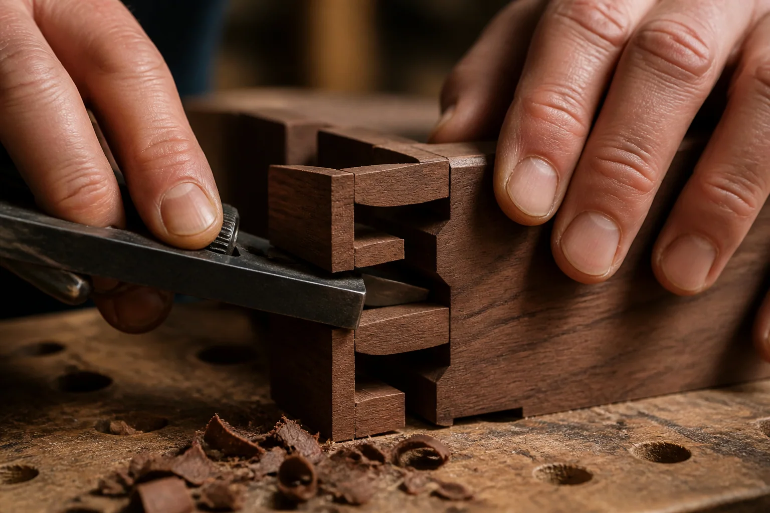 جزئیات ساخت اتصال چوبی با روش سنتی